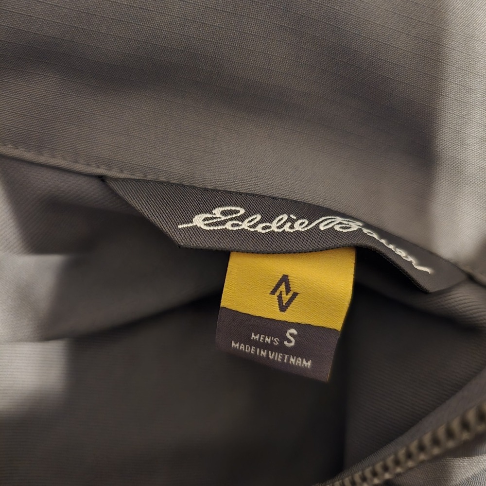 EDDIE BAUER Mens TRAVEX Gray Sz Small Full Zip Jacket Lightweight Travel Outdoor - Picture 13 of 13